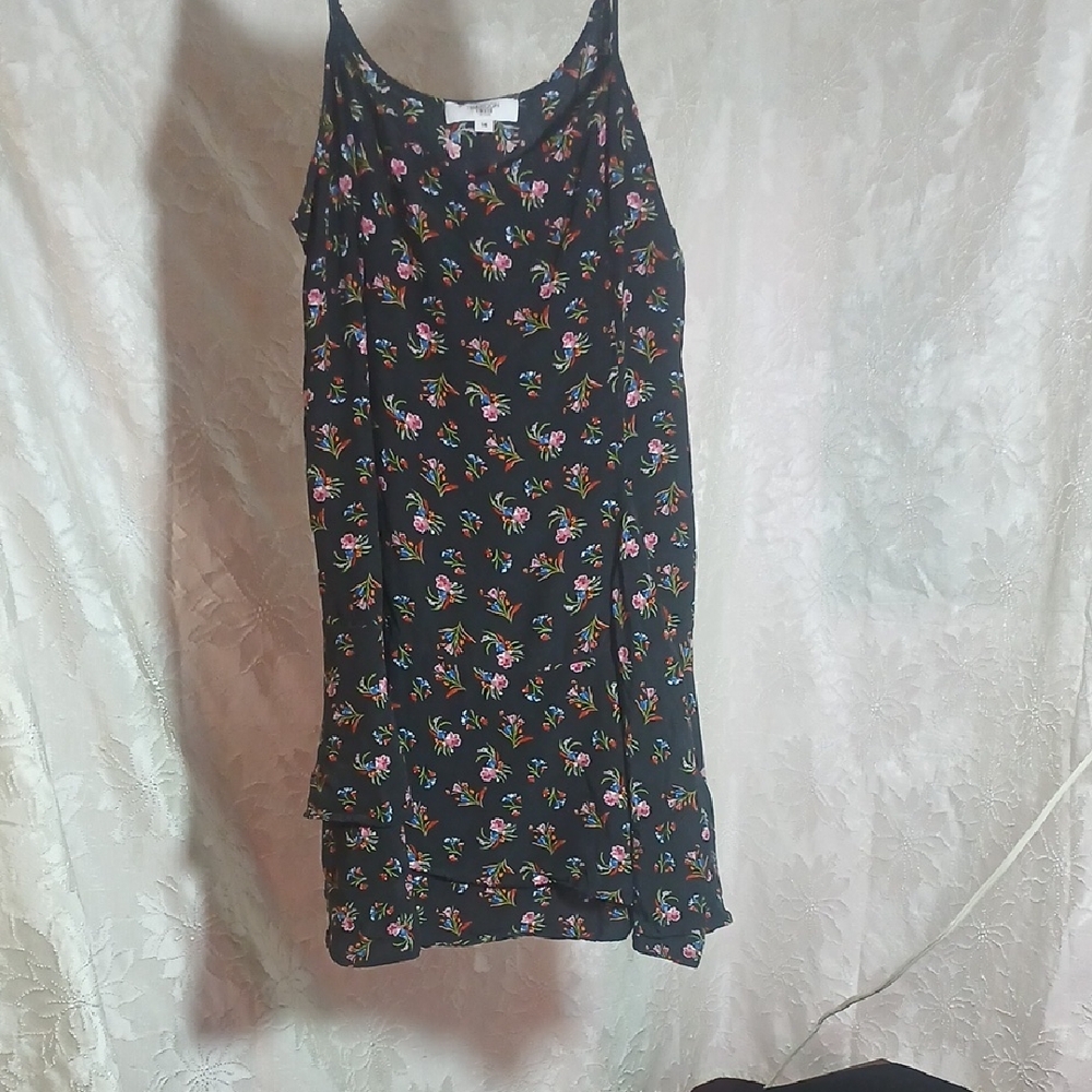 Thakoon Black Dress with Vibrant Floral Design